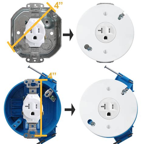 electrical box cover round 4 in|electrical outlet round cover plate.